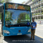 Ariel Cruz con bus Citaro C2. Foto: Javier Ferrada